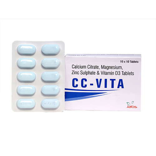 Calcium Citrate-1000mg, Magnesium-200iu, Vitamin D3-200mg, Zinc Tablets