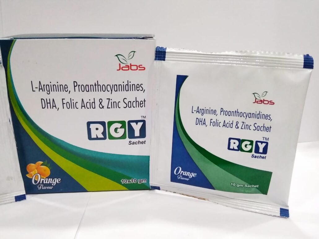 LArginine, Proanthocyanidin, DHA, Folic Acid & Zinc Sachet