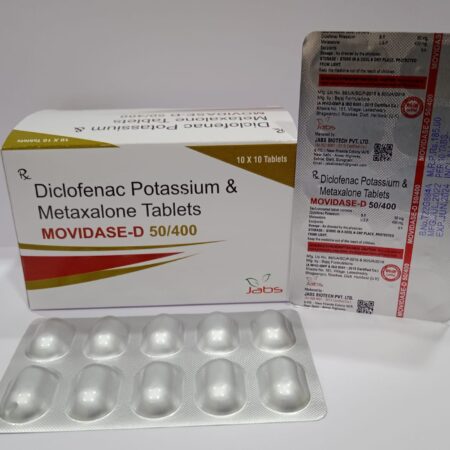 MOVIDASE-D 5-/400 - Diclofenac-Potassium-Metaxalone-Tablets