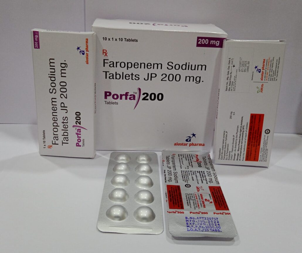 Faropenem Sodium Tablets Manufacturer and Supplier in India