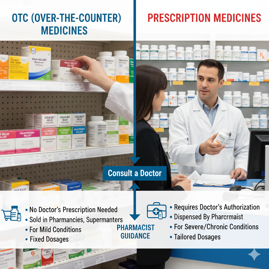 What is the Difference Between OTC (Over the Counter) and Prescription Medicines